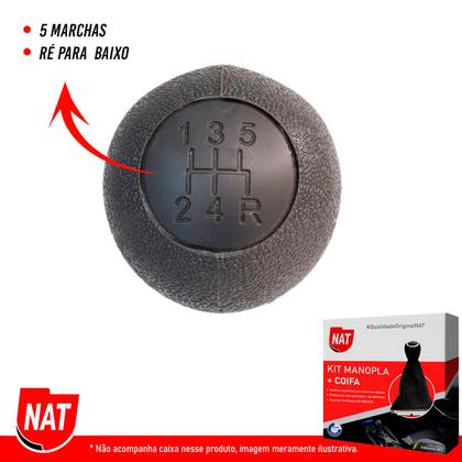 Imagem de Manopla + Coifa Fiat Doblo Ano 2002 Até 2014