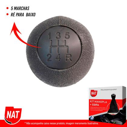 Imagem de Manopla + Coifa Fiat Doblo Ano 2002 Até 2014