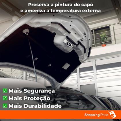 Imagem de Manta Acústica Forro de Capô Antichamas Premium Fastback 2022 a 2024 com Presilhas Grud