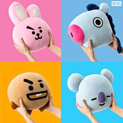 Imagem de Manta Almofada 2 em 1 Infantil Adulto Personagens BTS BT21 KPOP Travesseiro Pelúcia Decoração Presente Aniversário Dia das Crianças Menina Menino