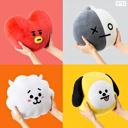 Imagem de Manta Almofada 2 em 1 Infantil Adulto Personagens BTS BT21 KPOP Travesseiro Pelúcia Decoração Presente Aniversário Dia das Crianças Menina Menino