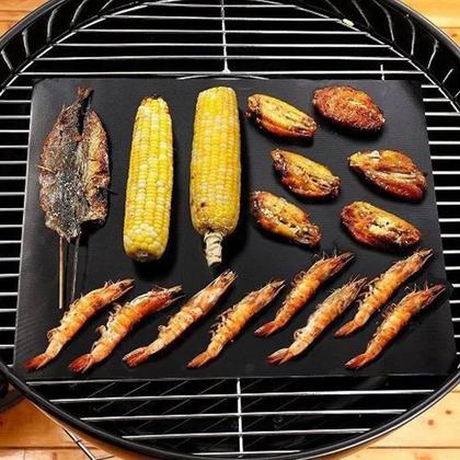Imagem de Manta Antiaderente Lyor para Grill e Churrasqueira 40x33cm