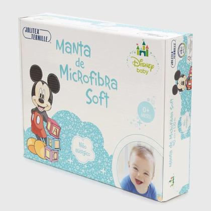 Imagem de Manta Berço Bebê Soft Disney Mickey Licenciado jolitex