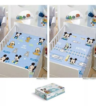 Imagem de Manta Berço Bebê Soft Disney Mickey Licenciado jolitex