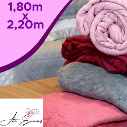 Imagem de Manta Coberta Soft Microfibra Lisa Felpudo Casal Macia