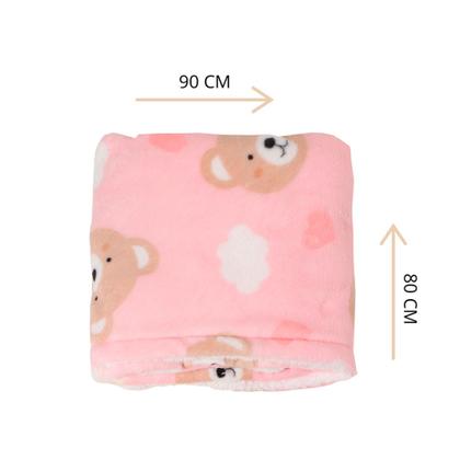 Imagem de Manta Cobertor Bebê Infantil Microfibra c/ Sherpa Antialérgico Menor Preço Mantinha Soft