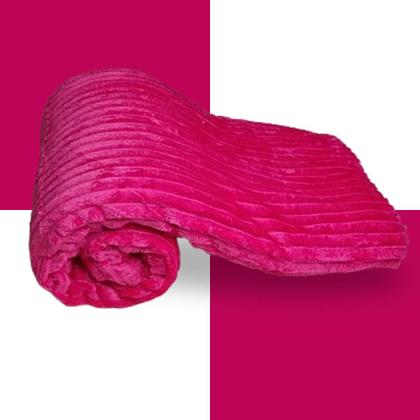 Imagem de Manta Cobertor Canelada Casal Soft Riscada Aveludada 2,0x1,80 microfibra