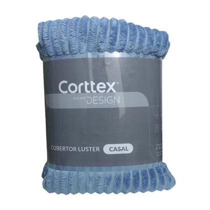 Imagem de Manta Cobertor Casal em Microfibra Canelado Várias Cores 1,80x2,20m Corttex Luster