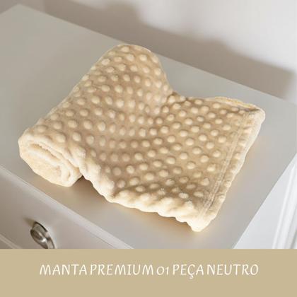 Imagem de Manta Cobertor de Bebê Para Menina Menino Infantil Mantinha Premium 01 Peça
