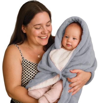 Imagem de Manta Cobertor de Bebê Soft Sherpa Edredom Dupla Face Infantil