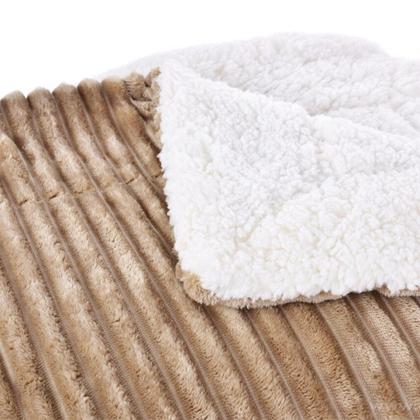 Imagem de Manta Cobertor Edredom Dupla Face Microfibra Extra Macio King Carneiro Reserva