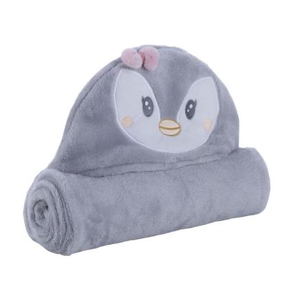 Imagem de Manta Cobertor Mantinha Bebê Com Capuz de Bichinho - Pimpolho Baby