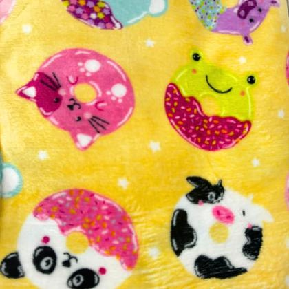 Imagem de Manta Cobertor Micro Fibra Solteiro Varias Cores 140 X 220cm