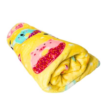 Imagem de Manta Cobertor Micro Fibra Solteiro Varias Cores 140 X 220cm