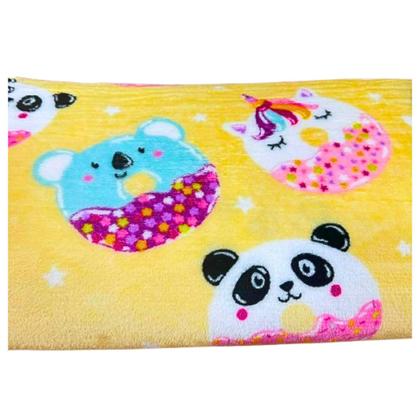 Imagem de Manta Cobertor Micro Fibra Solteiro Varias Cores 140 X 220cm