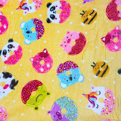 Imagem de Manta Cobertor Micro Fibra Solteiro Varias Cores 140 X 220cm