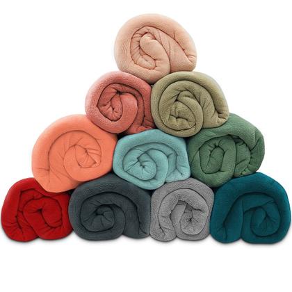 Imagem de Manta Cobertor Solteiro 150x220cm Microfibra Soft Macia Fleece  Camesa - Emcompre