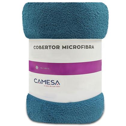 Imagem de Manta Cobertor Solteiro 150x220cm Microfibra Soft Macia Fleece  Camesa - Emcompre
