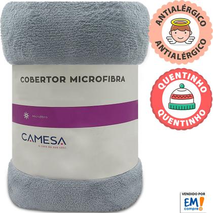 Imagem de Manta Cobertor Solteiro 150x220cm Microfibra Soft Macia Fleece  Camesa - Emcompre
