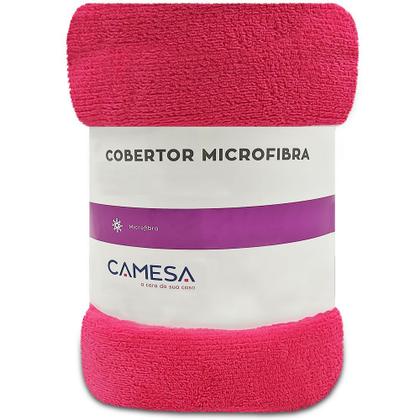 Imagem de Manta Cobertor Solteiro 150x220cm Microfibra Soft Macia Fleece  Camesa - Emcompre
