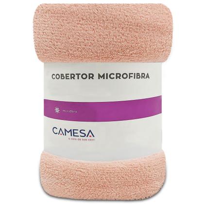Imagem de Manta Cobertor Solteiro 150x220cm Microfibra Soft Macia Fleece  Camesa - Emcompre