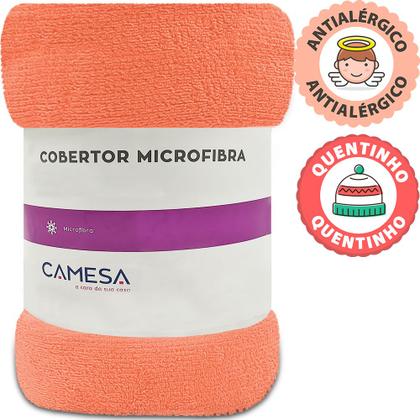 Imagem de Manta Cobertor Solteiro 150x220cm Microfibra Soft Macia Fleece  Camesa - Emcompre