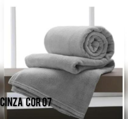 Imagem de Manta Cobertor Solteiro MIcrofibra Toque Macio Lisa 1.80 x 2.00