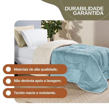 Imagem de Manta Cobertor Tamanho Solteiro Soft Tecido Macio Coberdrom