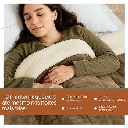 Imagem de Manta Cobertor Tamanho Solteiro Soft Tecido Macio Coberdrom
