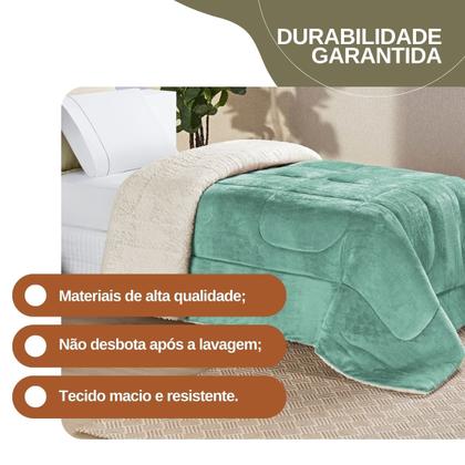 Imagem de Manta Cobertor Tamanho Solteiro Soft Tecido Macio Coberdrom