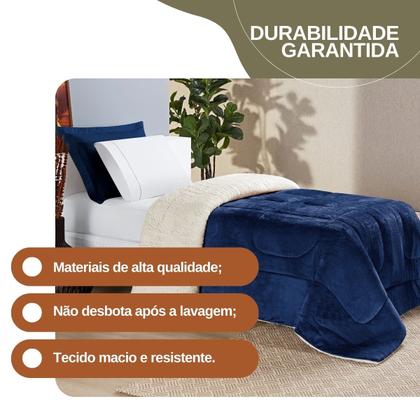 Imagem de Manta Cobertor Tamanho Solteiro Soft Tecido Macio Coberdrom