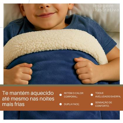 Imagem de Manta Cobertor Tamanho Solteiro Soft Tecido Macio Coberdrom