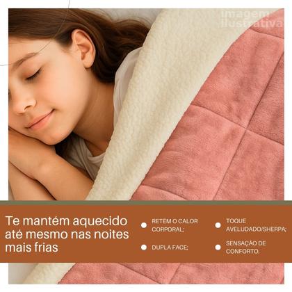 Imagem de Manta Cobertor Tamanho Solteiro Soft Tecido Macio Coberdrom