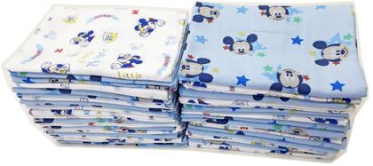 Imagem de Manta Cueiro 80x80cm Flanelado Mickey Disney Com 4 Unidades