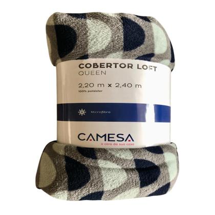 Imagem de Manta de Microfibra Estampada Loft Camesa 220 x 240 cm 