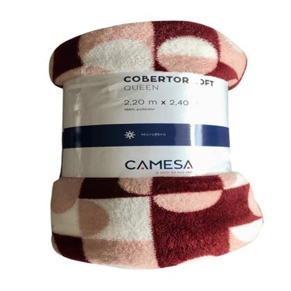 Imagem de Manta de Microfibra Estampada Loft Camesa 220 x 240 cm 