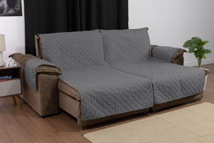 Imagem de Manta de Sofá retrátil e reclinável 2 Lugares 2,40m Com Almofadas Cheias