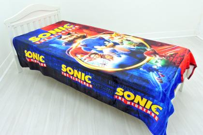 Imagem de Manta E Fronha Sonic Cobertor Fleece Solteiro 2pç MS-SON1
