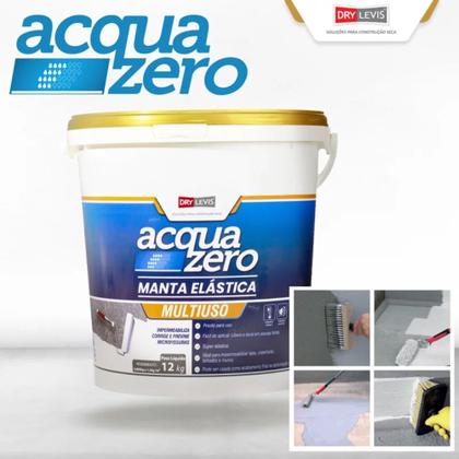 Imagem de Manta Elástica Impermeabilizante Acrílica Acqua Zero 12KG Branco