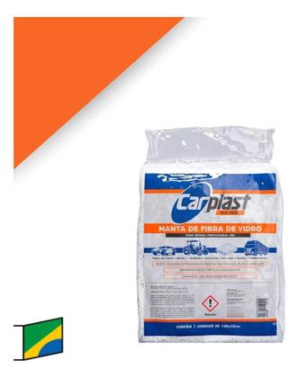 Imagem de Manta Fibra De Vidro Reforço Laminação 1,40m X 33cm Carplast
