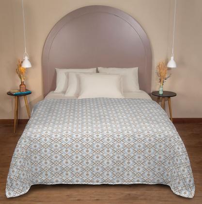 Imagem de Manta Flannel Fleece Estampada Equilibre - Casal-2,00m x 2,20m