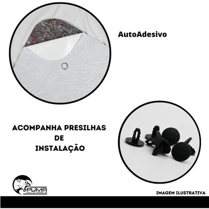 Imagem de Manta Forro De Capo Pajero Tr4 2003 a 2015 Adesivada Presilhas