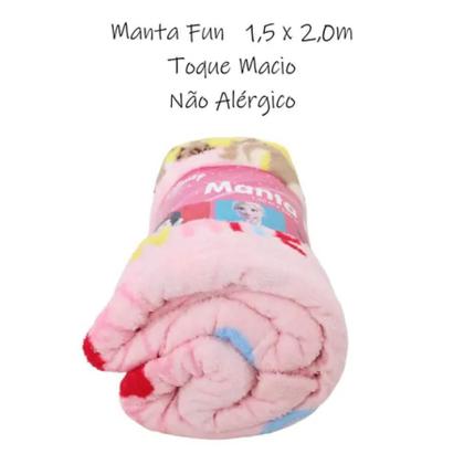 Imagem de Manta Fun Solteiro Branca de Neve C/Cinta 150x200m Jolitex
