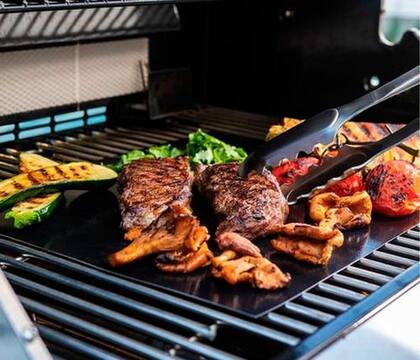 Imagem de Manta Grill Para Churrasco Grelha Chapa Teflon Antiaderente - ZU217