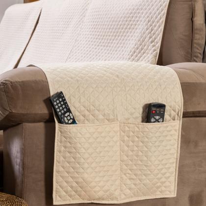 Imagem de Manta Impermeável para Sofá Retrátil e Reclinável 3 Lugares 2,40 Metros Com Bolso Lateral e Elástico