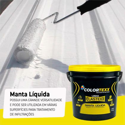 Imagem de Manta Líquida 15kg Emborrachada Secagem Rápida Kit C/2 Und