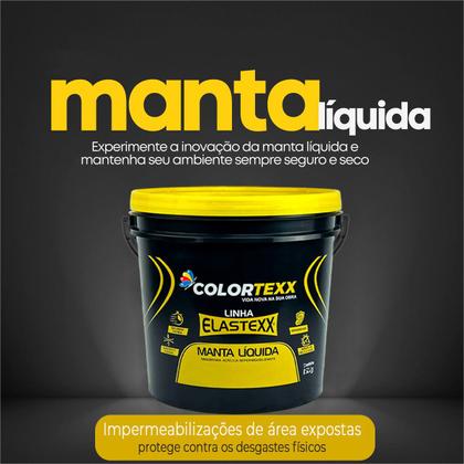 Imagem de Manta Líquida 15kg Emborrachada Secagem Rápida Kit C/2 Und