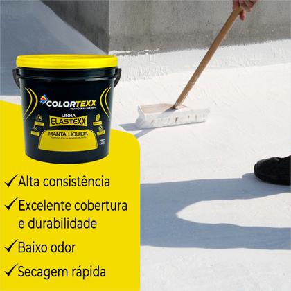 Imagem de Manta Líquida 15kg Emborrachada Secagem Rápida Kit C/2 Und