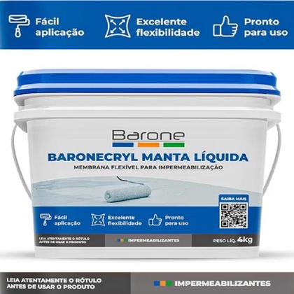Imagem de Manta Liquida Branca 4KG Baronecryl Barone 25209