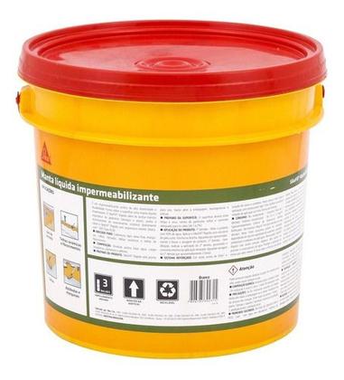 Imagem de Manta Líquida Sikafill Rápido Branco 15 kg Sika Acabamento Mate